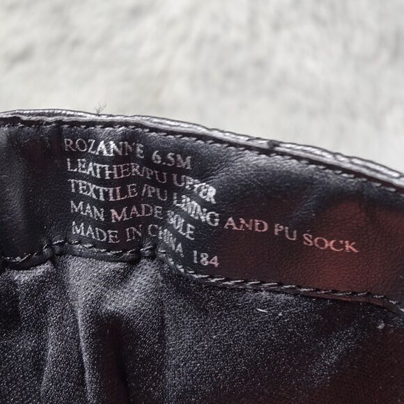 Steve Madden Rozanne Womens Size 6.5M Leather Upper Tall Black Full Zipper Boots - Picture 8 of 9